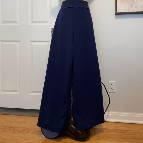 NWT, Wide leg pants, Palazzo pants,S,Royal Blue - Picture 3 of 6